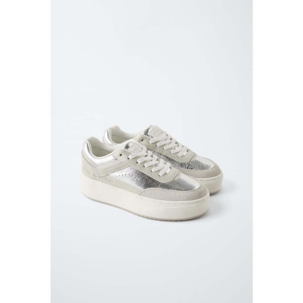 Zara Kids Metallic chunky sneakers Size 32 EU 1 US